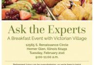 Flier for Ask the Experts from Victorian Village