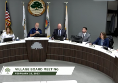 Shot of Homer Glen Village Board from 2/20/23 meeting